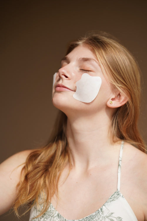 Cheek Nanofiber Collagen Mask (3 Pair)/ Water-Activated, Preservative-Free