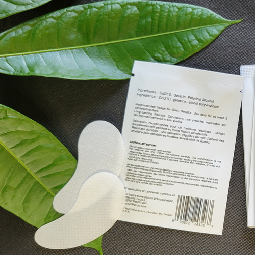 CoQ10 Under Eye Nanofiber Mask (6-Pair) — Water-Activated, Preservative-Free