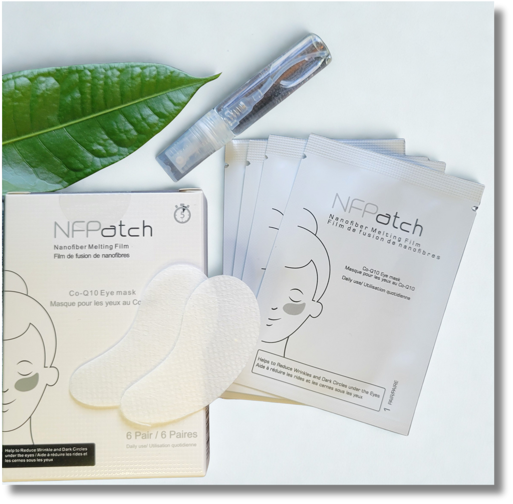 CoQ10 Under Eye Nanofiber Mask 6 Pair  Water Activated Preservative Free
